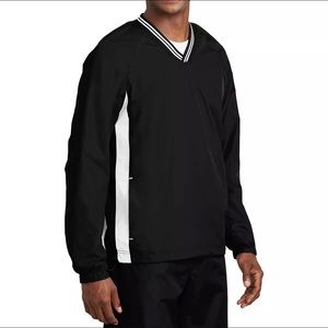 Mens Windbreaker Jacket Lined V-Neck Pullover 2X